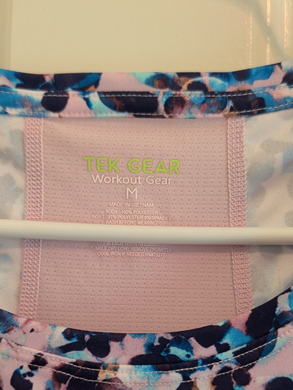 tek gear Floral-Patterned Blue & Purple Tank Top - Picture 2 of 4
